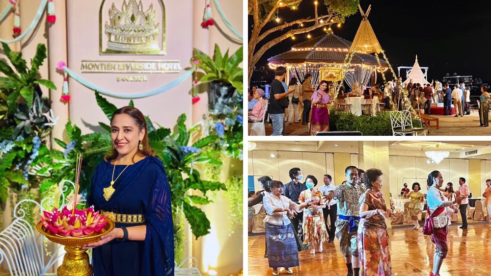 Beyond Interpreter Lights up Loy Krathong as Master ofCeremony at Montien Riverside Rama Hotel Bangkok